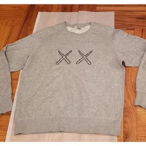 Kaws × Uniqlo Sesame Street sweatshirt, Grey Mens size M